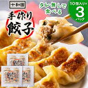 【ふるさと納税】タレ無しで食べる十和田の手作り餃子 1パック(10個入り)×3【配送不可地域:離島】【1033463】