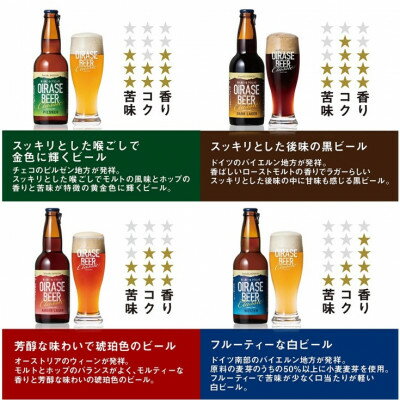 【ふるさと納税】奥入瀬ビール(クラフトビール)飲み比べ4本セット 4種(330ml)各1本【配送不可地域：離島】【1337761】