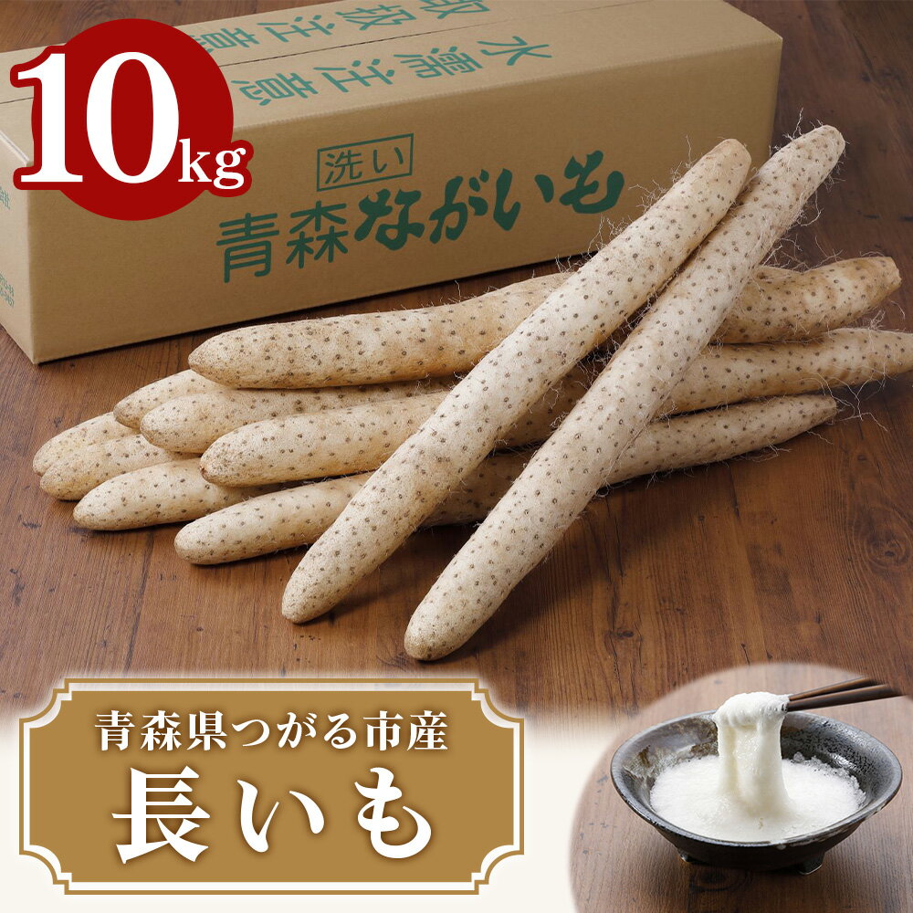 10位! 口コミ数「0件」評価「0」青森県つがる市産 長いも10kg｜長芋 長いも ながいも ナガイモ とろろご飯 産直 野菜 SKファーム [0605]