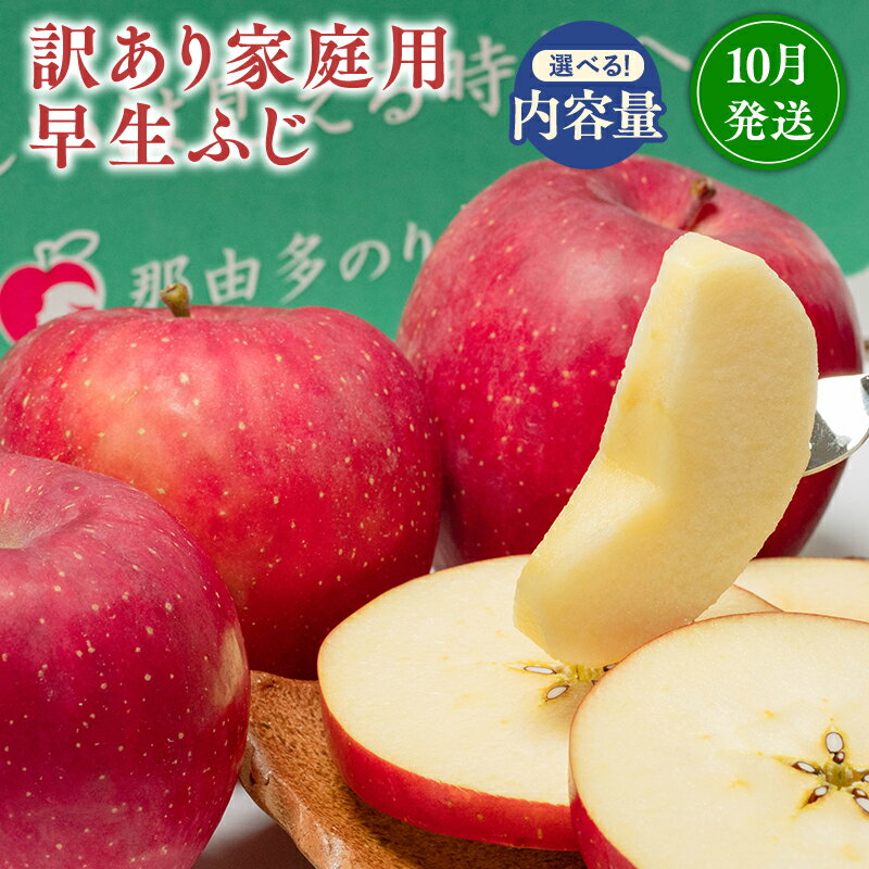【ふるさと納税】≪内容量が選べる≫青森県産 訳あり 早生ふじ 3kg 5kg【青森県 平川市 那由多