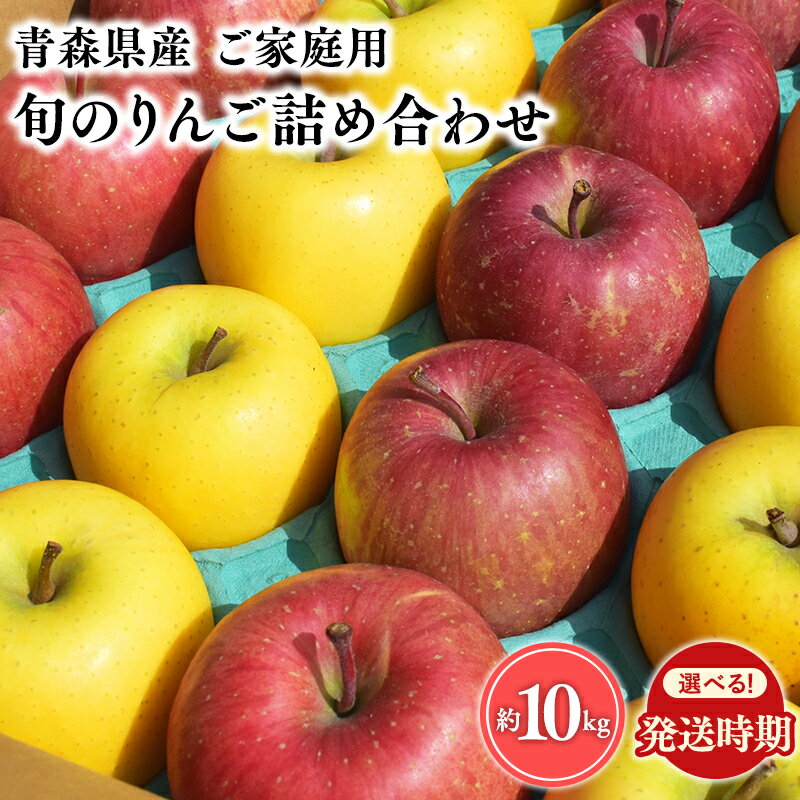 ≪配送時期が選べる≫ 青森県産 訳あり 旬のりんご詰め合わせ 約10kg [ 青森県 平川市 宮川商店 ]11月〜4月発送 青森 青森りんご 平川 平川市産 りんご リンゴ 林檎 フルーツ 旬 詰め合わせ 家庭用 わけあり レビューキャンペーン