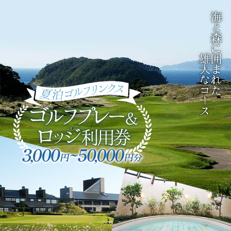 ≪選べる利用金額≫[夏泊ゴルフリンクス]利用券 3,000円〜50,000円分 [動画有り] ゴルフ ごるふ GOLF ゴルフ場 ゴルフ券 プレー券 ロッジ チケット 温泉 スポーツ スコットランド プレイ ラウンド プレー券 コース利用券 青森県 平内町 東北 F21J-048var
