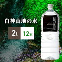 【ふるさと納税】白神山地の水 2L×1