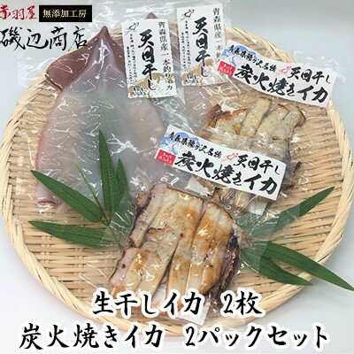 イカ 干物 生干しイカ 2枚(1枚約200g×2枚) 炭火焼きイカ 2パック 詰め合わせ セット 青森 いか するめ スルメ スルメイカ 国産 海鮮 魚介類 魚介 海産物 惣菜 青森県 ※ ご入金確認後 3ヶ月以内の発送になります。 [ 青森県鰺ヶ沢町 ]