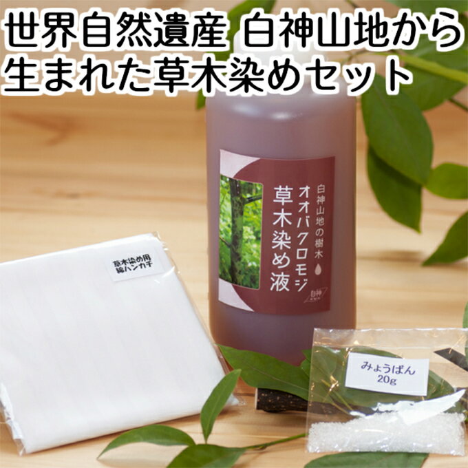 24位! 口コミ数「0件」評価「0」世界自然遺産白神山地から生まれた草木染めセット　【雑貨・日用品・ファッション小物】