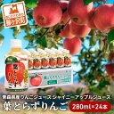 14位! 口コミ数「7件」評価「5」青森県産りんごジュース　シャイニーアップルジュース　葉とらずりんご 280ml×24本　【飲料類・果汁飲料・りんご・ジュース】