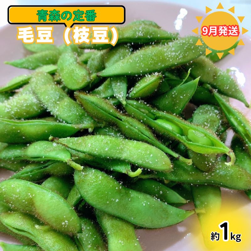 【ふるさと納税】【先行予約・2024年産】幻の毛豆 あおもり福丸 訳あり 約1kg【9月発送】青森県鰺ヶ沢町産 ※オンライン決済のみ　 野菜 枝豆 大粒 甘みが強い 豊かな香り コク ほっくり おつまみ 料理 お弁当 食材 　お届け：2024年9月15日～2024年9月25日のサムネイル