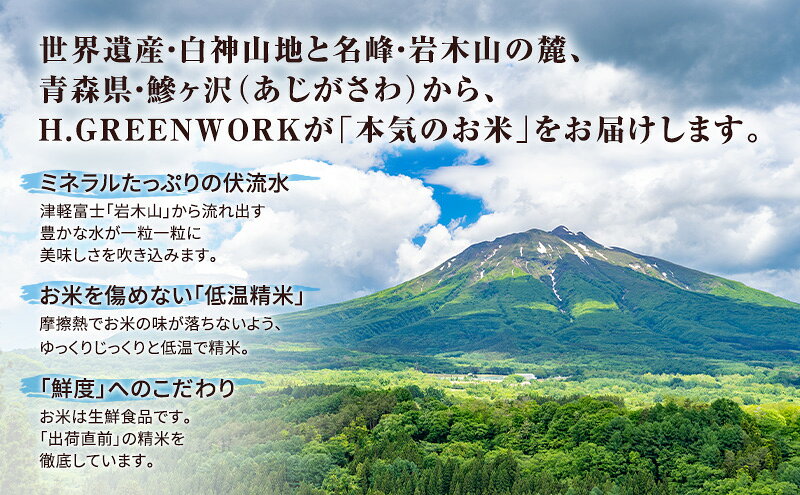 【ふるさと納税】令和8年産 米 特別栽培米 はれわたり 5kg [無洗米] 青森県産 新米 先行予約 精米 5キロ (5kg×1) 特A 小分け 一人暮らし 鰺ヶ沢町 送料無料《H.GREENWORK》【10月中旬以降順次発送】　お届け：2026年10月中旬～2027年6月上旬 f023213-ajigasawa-10001243 青森県鰺ヶ沢町 サンプル画像3