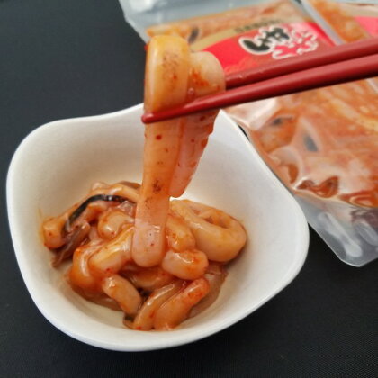 どった切りいか塩辛といかキムチ　【魚貝類・イカ・キムチ・加工食品】