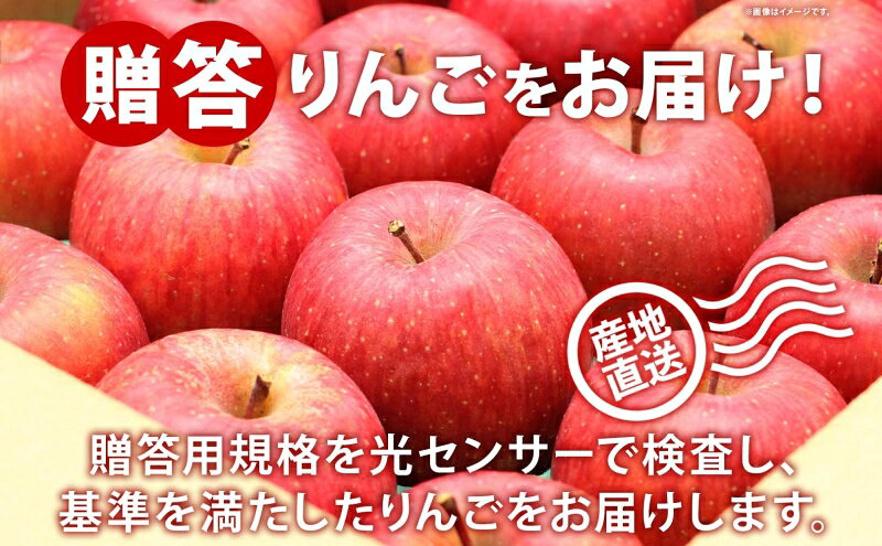 【ふるさと納税】10月 贈答規格 シナノスイート約5kg（12～16個）13度糖度保証【青森りんご・ゆうきアップル・10月】 果物類 果物 フルーツ ジューシー 甘い 　お届け：2026年10月20日～2026年11月20日 f023817-itayanagi-10000114 青森県板柳町 サンプル画像3
