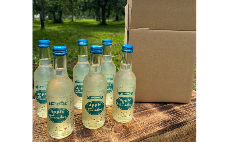 【ふるさと納税】アップルクラフトスパークリング 1箱 250ml×6本【配達不可：沖縄県・離島】