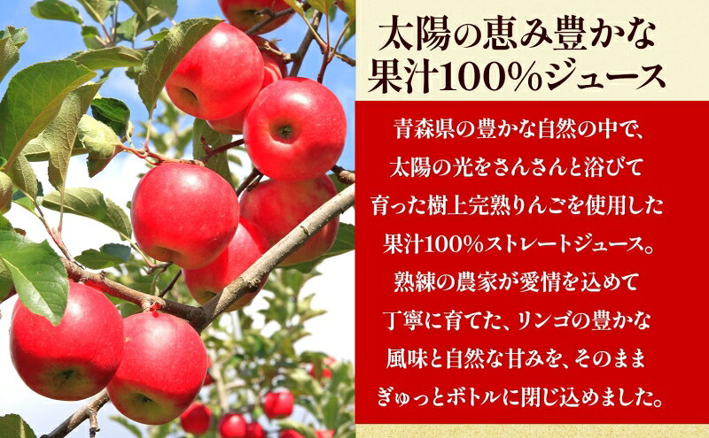 青森県板柳町の【ふるさと納税】青森県産りんご 完熟 アップルジュース 180ml×10本 ミニボトル 果汁100％ りんご ジュース 飲料 飲み物 林檎 リンゴ ふじ つがる トキ お取り寄せ 送料無料 板柳町 りんごワーク研究所｜アングル3