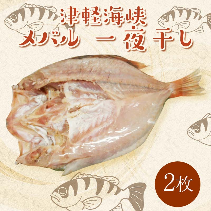 【ふるさと納税】小泊港水揚げ 津軽海峡 メバル 一夜干し 2枚 【卓立水産】魚 海鮮 ウスメバル メバル ..