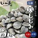【ふるさと納税】\選べるサイズ/ 十三湖のしじみ 冷凍 寒しじみ 大粒・中粒 約1kg 【奈良屋】 蜆 シジミ 魚貝類 貝 オルニチン 十三 F6N-163var