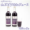 22位! 口コミ数「0件」評価「0」 七戸町産 山ぶどうジュース(720ml×2本) 【02402-0010】 送料無料 青森県 七戸町 七戸ワイナリー 山ぶどう 果物 フルー･･･ 