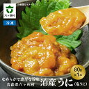 【ふるさと納税】《先行予約2025年6月下旬~出荷》青森県六ヶ所村産 泊産うに(塩うに) 80g ウニ 雲丹 海栗 塩ウニ 旬 新鮮 グルメ お取り寄せ ギフト...