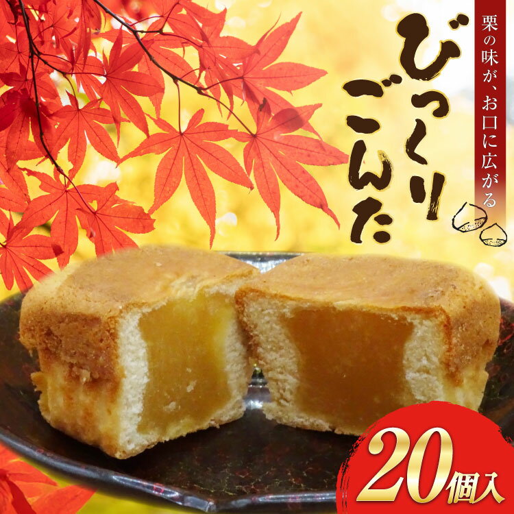 お菓子 びっくりごんた 20個入 [西洋菓子パン工房モンターニュお菓子のやまろく 青森県 おいらせ町 oi02ayo690000] 栗菓子 スイーツ 洋菓子 栗スイーツ 栗 くり セット