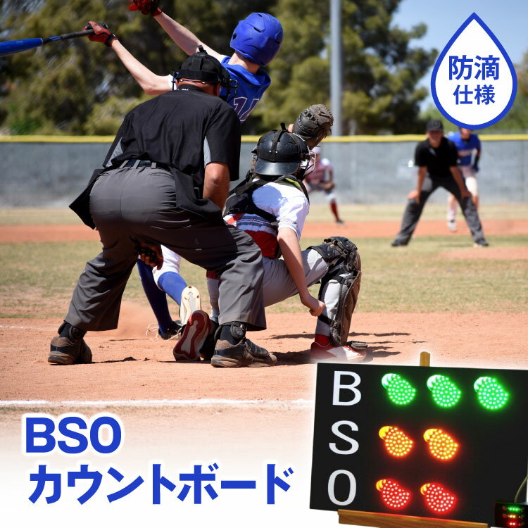 【ふるさと納税】野球 カウントボード 防滴仕様 BSOカウントボード 1枚 [Sayer！ 青森県 おいらせ町 oi02ayo730000] LED 野球用品