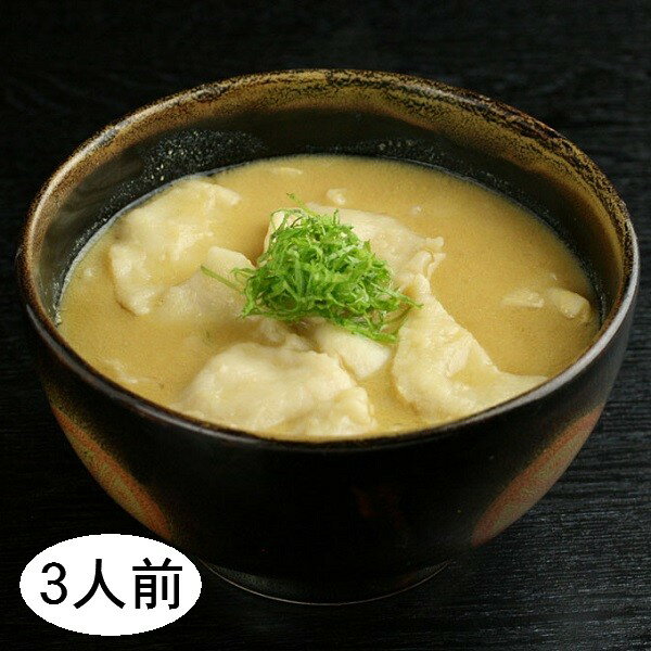 川蟹すいとんセット3人前(500g)★割烹白山名物★青森県 三戸町 ひっつみ 郷土料理 鍋 ご当地グルメ 懐かしい 川蟹 送料無料