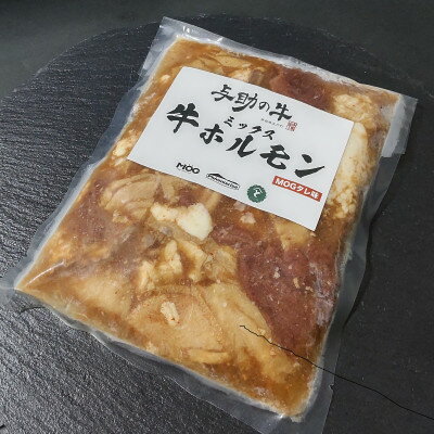 与助の牛の牧場で育った黒毛和牛のミックスホルモン 300g×2パック[配送不可地域:離島・沖縄県]