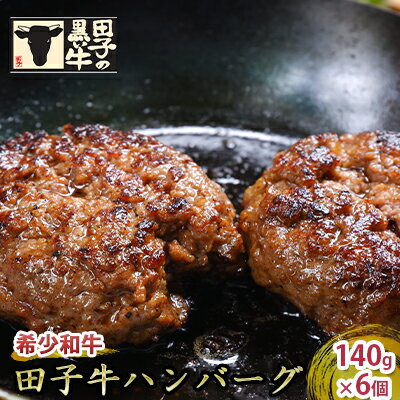 [肉の博明]田子牛ハンバーグ 6個セット※2個入りパック×3でお届け [ お肉 肉料理 惣菜 洋食 夕飯 おかず 冷凍総菜 お肉の惣菜 冷凍 食品 食べ物 お肉のおかず 一品料理 ]