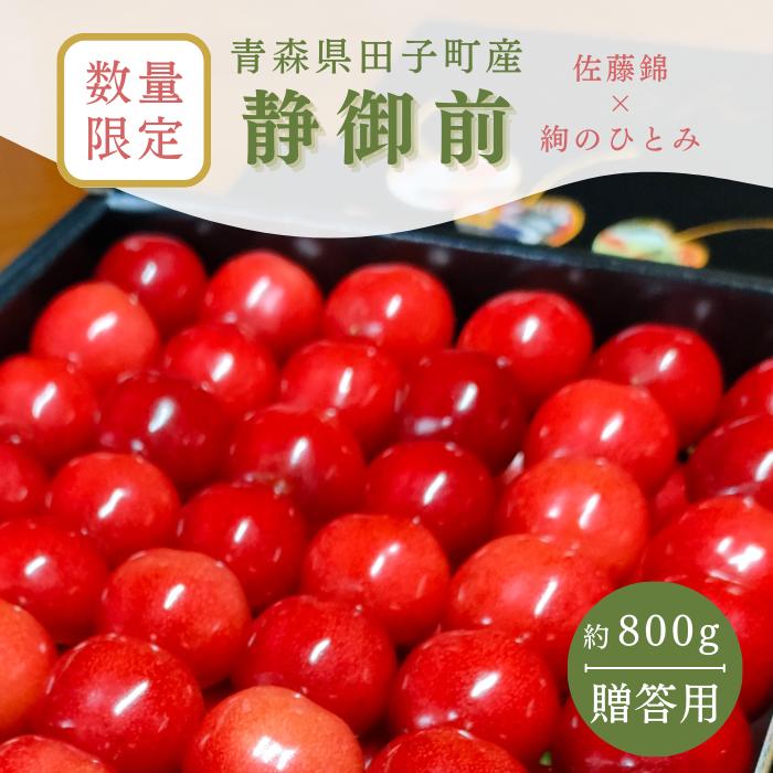 15位! 口コミ数「0件」評価「0」【数量限定 6月中旬から6月下旬発送】贈答用 静御前（さくらんぼ）秀 L以上 手詰め 約800g 青森県田子町産　【 果物 フルーツ 大粒 ･･･ 