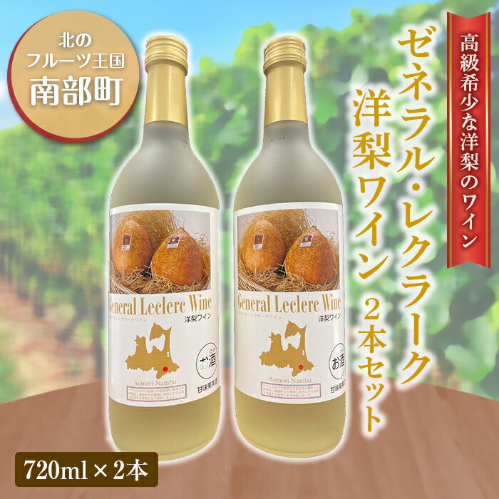 【ふるさと納税】ゼネラル・レクラーク（洋梨）ワイン2本セット