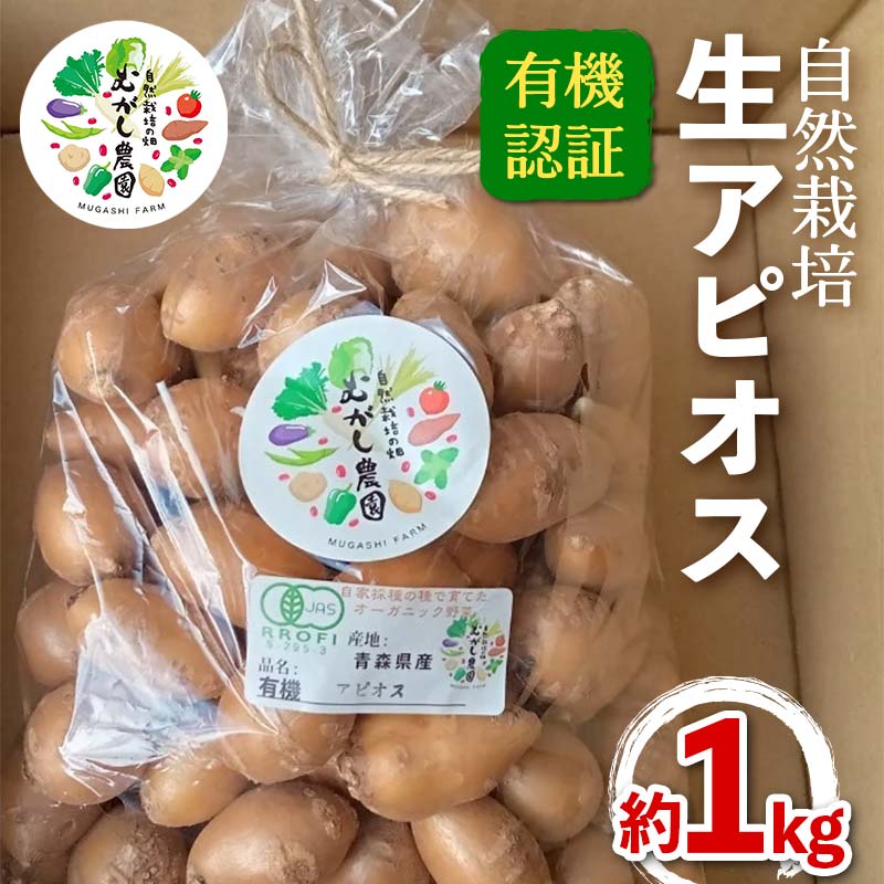 【ふるさと納税】 有機認証 自然栽培 生アピオス 約1kg 【むがし農園】オーガニック F21U-374のサムネイル