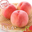 【ふるさと納税】 ≪先行予約≫ もぎたて発送 桃 まどか 特選 (大玉) 約4.5kg (10~15個) 【誠果園】もも モモ 青森県 南部町 三戸 南部 果物 くだもの フルーツ F21U-457
