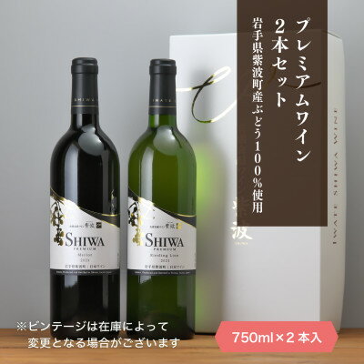 自園自醸ワイン紫波 プレミアムワイン2本セット