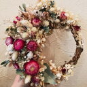 【ふるさと納税】062ドライフラワーリース【田村フローリスト】 お花 植物 贈り物 誕生日 結婚祝い ホワイトデー バレンタイン 父の日 母の日 結婚記念日 送...