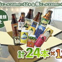 【ふるさと納税】ベアレン醸造所 缶ビール×12本&瓶ビール×12本 飲み比べ定期24本セット 12ヶ月お届け