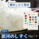 【ふるさと納税】★精米したてが1番！★令和5年産 盛岡市産 銀河のしずく【無洗米】5kg×2 ◆1等米のみを使用したお米マイスター監修の米◆　【 お米 新米 精米したて 無洗米 特A 透明感 美味しい 甘み ごはん 】　お届け：2023年11月初旬より順次