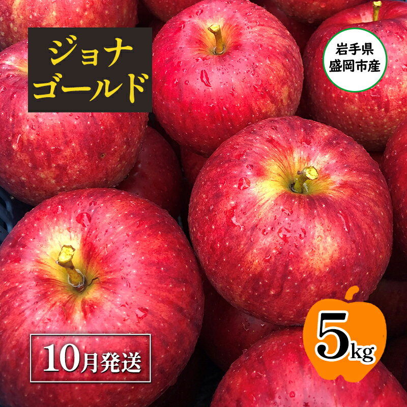 [10月発送]盛岡市産 田村ふぁーむ 家庭用 ジョナゴールド5kg(14〜20玉) お届け:2025年10月10日〜2025年10月30日