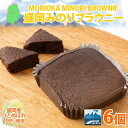 【ふるさと納税】盛岡みのりブラウニー 6個 ブラウニー お菓子 おかし 焼き菓子 米粉 ひとめぼれ 洋菓子 おやつ スイーツ チョコ コーヒー 人気 グルメ お取り寄せ ギフト プレゼント 贈答用 個包装 化粧箱 送料無料 岩手県 盛岡市(4)