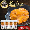 【ふるさと納税】塩うに 岩手県産 60g×4本【配送不可地域:離島】【1422624】