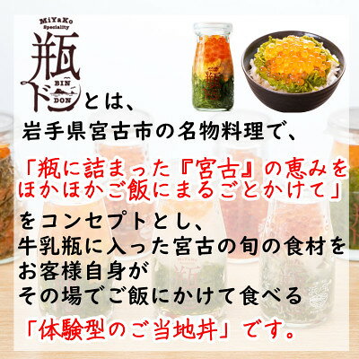 【ふるさと納税】海鮮丼の具 川秀瓶ドンイカ1本 ぶっかけ海鮮丼の具ホタテ1袋 計2食セット イクラ メカブ入り【配送不可地域：離島】【1742213】 f032026-miyako-10000689 岩手県宮古市 サンプル画像2
