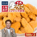 【ふるさと納税】【2026年4月下旬以降順次発送】天然生うに100g×2パック岩手県産 ミョウバン不使用【配送不可地域:離島・沖縄県・九州】【1625393】