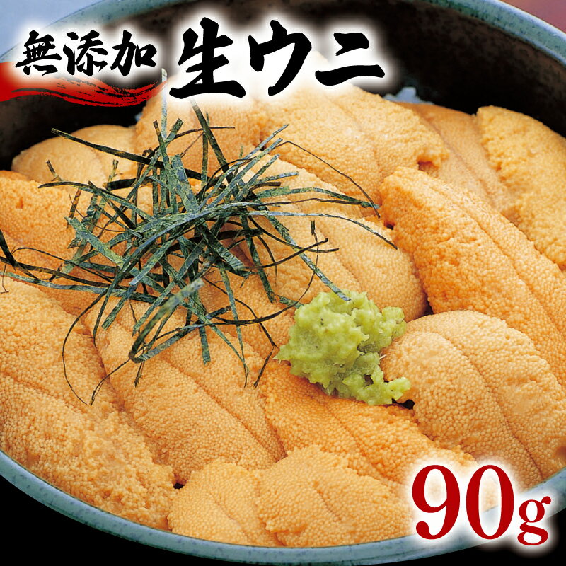 【ふるさと納税】 生うに 90g 岩手県産 冷蔵 雲丹 小分け 無添加 ミョウバン不使用 ウニ うにのサムネイル