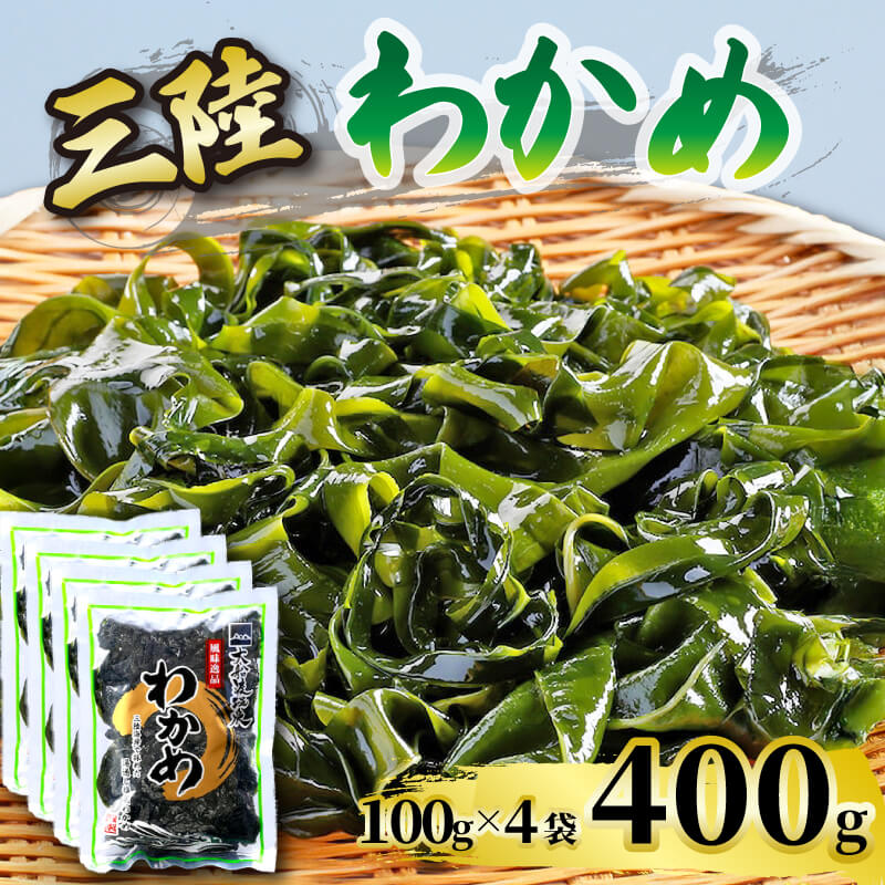 【ふるさと納税】 わかめ 400g ( 100g×