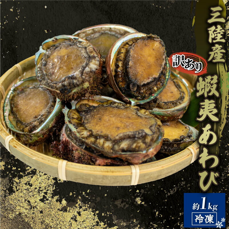 【ふるさと納税】 訳あり 蝦夷アワビ 約1kg 冷凍 エゾアワビ やわらか 小分け 海鮮 加工 鮑 あわび 不...