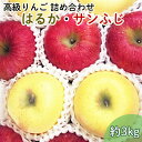 【ふるさと納税】《先行予約》【贈答用】 高級りんごはるか・サンふじ詰合せ!花巻産約3kg