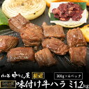 【ふるさと納税】お肉讃歌牛ハラミ秘伝の赤だれ 1.2kg (300g×4パック) <肉の匠 中むら屋厳選>
