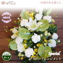 【ふるさと納税】【6ヶ月定期便】フラワーアレンジメント お供え用フラワーアレンジメント <スペシャル> お花 プレゼント 贈り物 メッセージ付き 配達指定日可能...