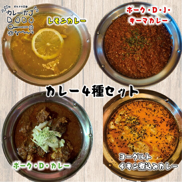 噂のカレー全種類セット 〜カレーだJオリジナルカレー〜 4食セット 手作りカレー カレールー 冷凍 レトルトカレー 新着