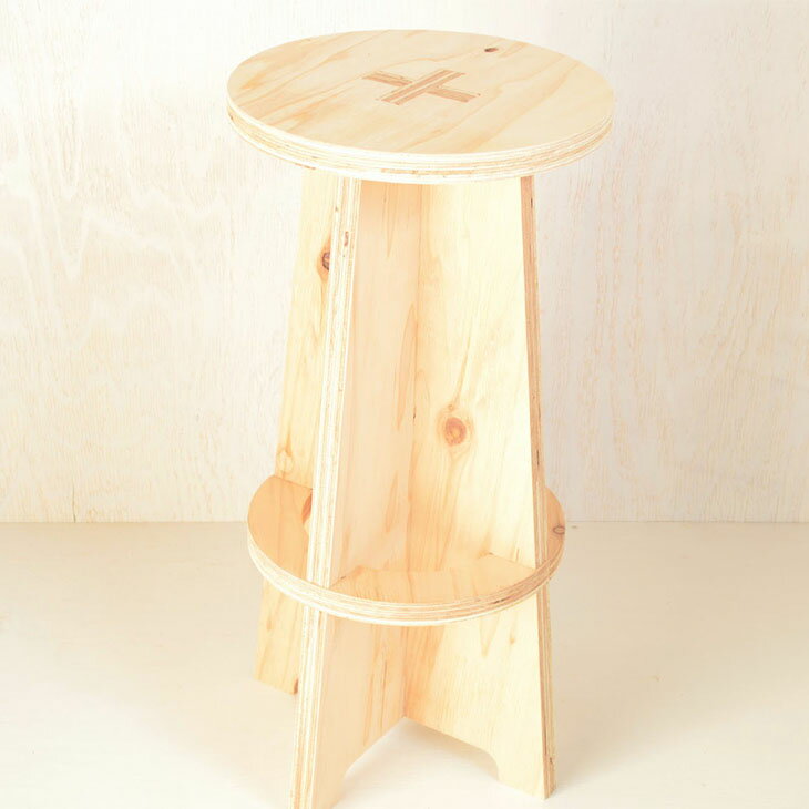 【ふるさと納税】OTOMO STOOL 椅子 組み立て いす スツール 木製