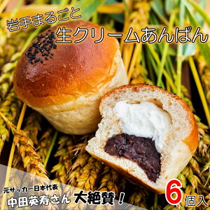 【ふるさと納税】《選べる配送時期》お取り寄せ ふるさと納税 パン スイーツ 岩手まるごと 生クリーム あんぱん 6個 セット おすすめ 大人気 ぱん ギフト 冷凍 洋菓子 ケーキ