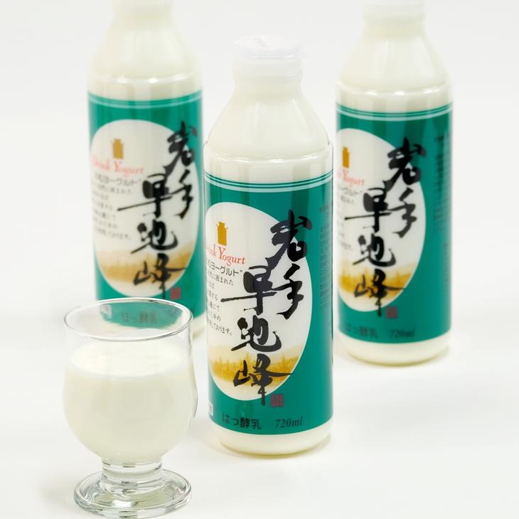 【ふるさと納税】岩手早池峰 のむヨーグルト 保存料不使用 720ml×3本セット ギフト