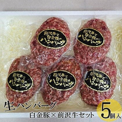 白金豚と前沢牛の生ハンバーグセット 豚肉 ブランド肉