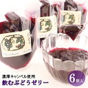 【ふるさと納税】 飲むぶどうゼリー 濃厚 6個セット 葡萄 ゼリー デザート キャンベル ギフト